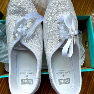 Kate Spade white keds! Perfect for any bride to be!
